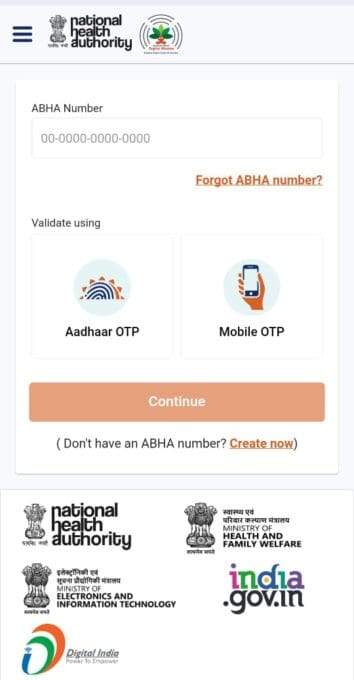 Online OPD Registration in Govt Hospital abha mobile app